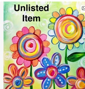Bright Multicolor Floral Canvas Wall Art - Colorful Flowers